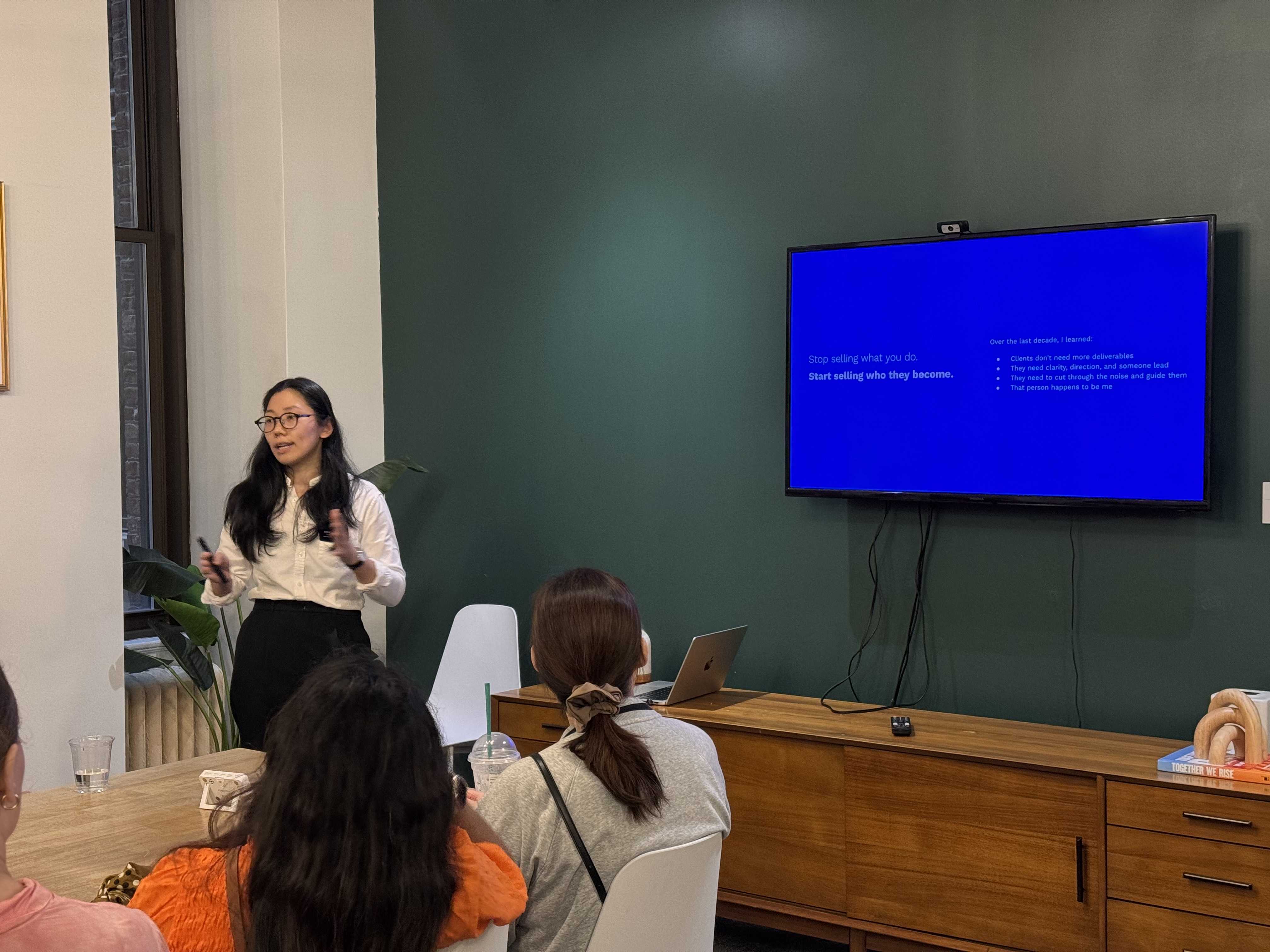 Michelle Lo Horton speaking at Digital Marketers NYC